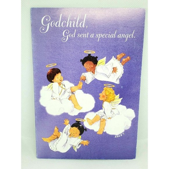 Renaissance-Inspired Happy Birthday Godchild Greeting Card - Picture 1 of 8